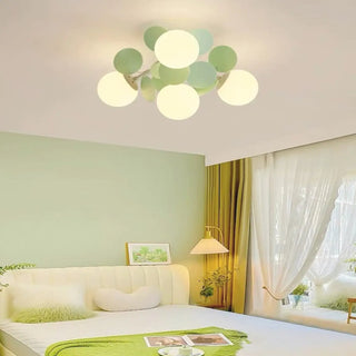 JAHA LED Globe Green Light Ceiling Light