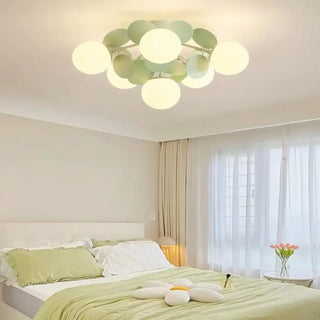 JAHA LED Globe Green Light Ceiling Light