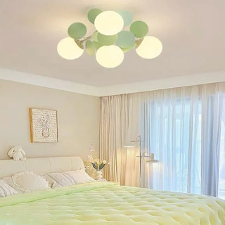 JAHA LED Globe Green Light Ceiling Light
