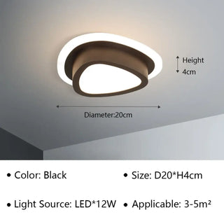 TARMA LED Sculpted Shape Design Ceiling Light – view 9