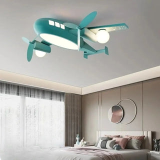 AERIS Airplane-Shaped Ceiling Light – Children's Room Novelty Lamp Fixture