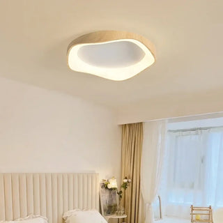 COCONA Contemporary LED Wood Ceiling Light – Modern Natural Design Fixture