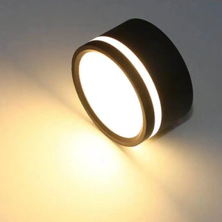 ALIAR Minimalist Round Ceiling Fixture – Contemporary Black or White Light