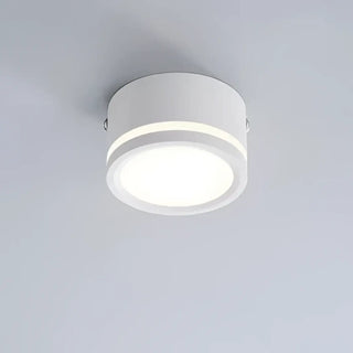 ALIAR Black or White Round Ceiling Fixture – Minimalist Contemporary Light