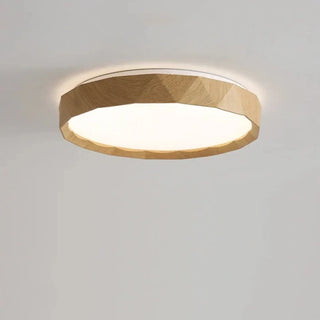 RIONDA Modern Ceiling Light – Wood and Metal Effect Room Setting