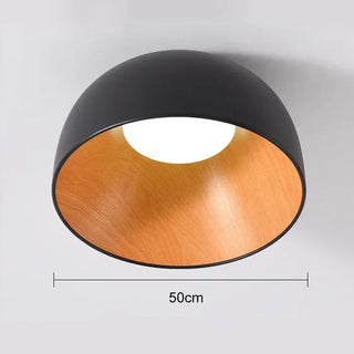 SUPERMIER Contemporary Ceiling Light – Black White Metal Room Setting
