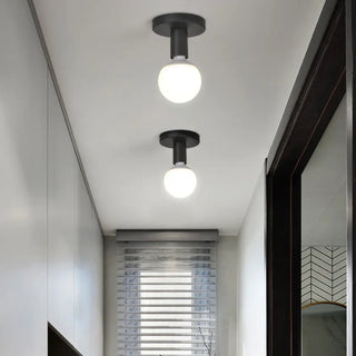 MININO Minimalist Black Visible Globe Bulb Ceiling Light – view 2