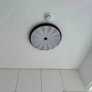 DYSTU Modern White Wavy Glass LED Ceiling Light – Organic Contemporary Fixture