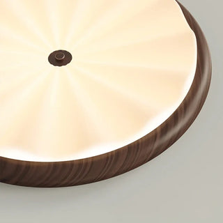DYSTU Modern White Wavy Glass LED Ceiling Light – Organic Contemporary Fixture