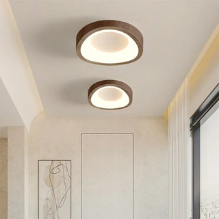 HARI Modern Wood LED Contemporary Ceiling Light