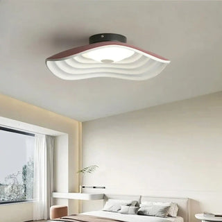 SABY Contemporary Ceiling Light – Wave Effect Organic Room Setting
