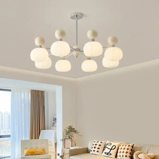 LOBAL Modern White Opaline Glass Globe Ceiling Light – view 3
