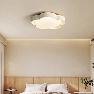 VIXIME LED Modern Flower Shape Brown and White Ceiling Light – view 1