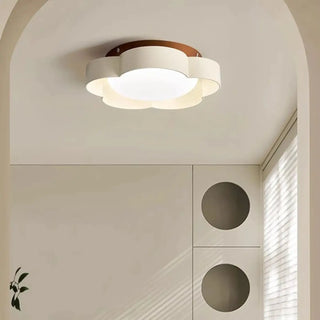 VIXIME LED Modern Flower Shape Brown and White Ceiling Light – view 3