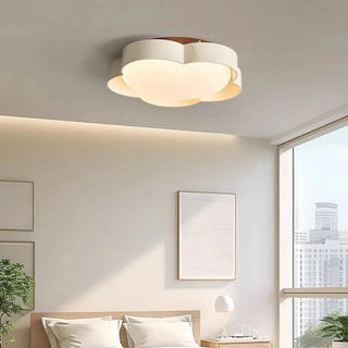 VIXIME LED Modern Flower Shape Brown and White Ceiling Light – view 5