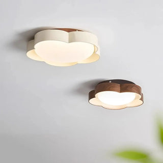 VIXIME LED Modern Flower Shape Brown and White Ceiling Light – view 6