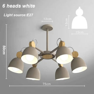 DISURTO Nordic Multi-Light Modern Ceiling Light – Contemporary Chandelier Fixture