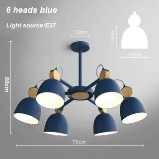 DISURTO Nordic Multi-Light Modern Ceiling Light – Contemporary Chandelier Fixture