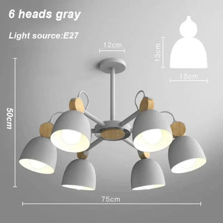 DISURTO Nordic Multi-Light Modern Ceiling Light – Contemporary Chandelier Fixture