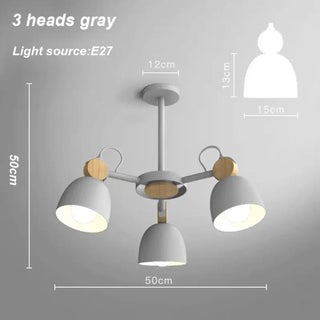DISURTO Nordic Multi-Light Modern Ceiling Light – Contemporary Chandelier Fixture
