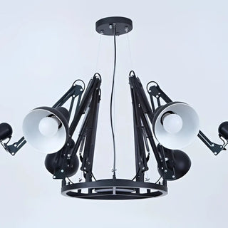 SUPURER Black Multi-Head LED Ceiling Light – Modern Urban Design Detail