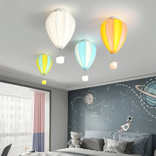 MONGT Colourful Hot Air Balloon Children Ceiling Light – Playful Bedroom Fixture