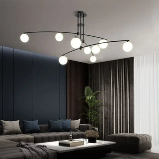 MULTI Ceiling Light – Overhead View of Multiple Arms and Globes