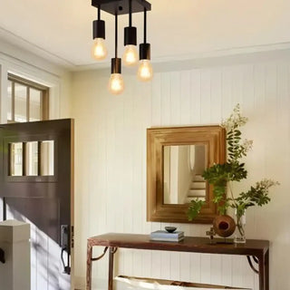 SUPERET Industrial Ceiling Light – Black Metal Trendy Close-Up
