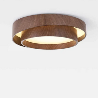 KALO Round Wood Offset Ring Ceiling Light