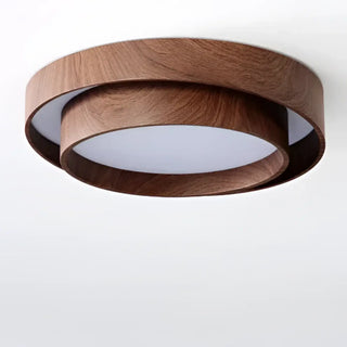 KALO Round Wood Offset Ring Ceiling Light