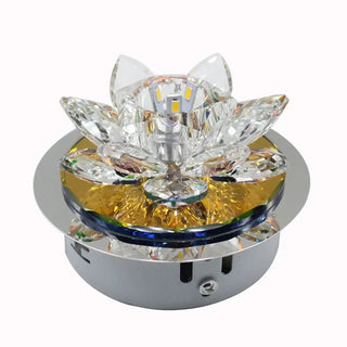 TANCIA Sparkling Ceiling Light – Crystal Round Dazzling Room Setting