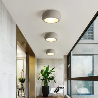BRIXO Round Modern Ceiling Light – Contemporary Hallway or Living Room Fixture