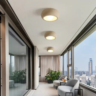 BRIXO Round Modern Ceiling Light – Contemporary Hallway or Living Room Fixture