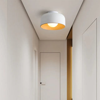 LANCAS Round Interior Wood Modern Ceiling Light