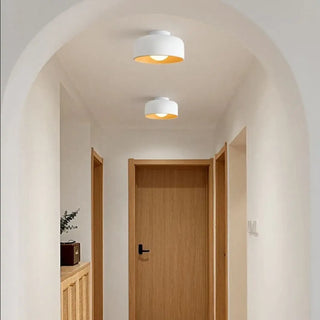 LANCAS Round Interior Wood Modern Ceiling Light
