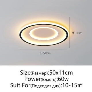 TOURISTERE Round LED Black Elegant Economical Ceiling Light – view 4