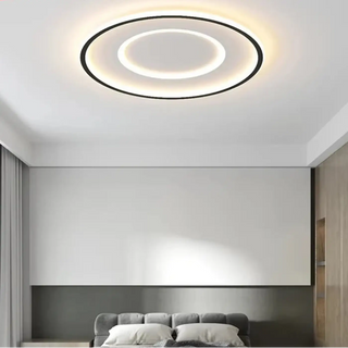 TOURISTERE Round LED Black Elegant Economical Ceiling Light – view 1