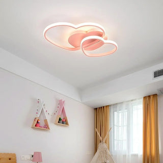 ROSE Pink Ceiling Light – Soft Feminine Flush Fixture