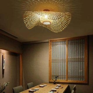 TISSE Rattan Natural Ceiling Light – view 2