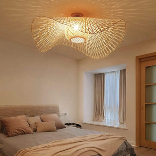 TISSE Rattan Natural Ceiling Light – view 1