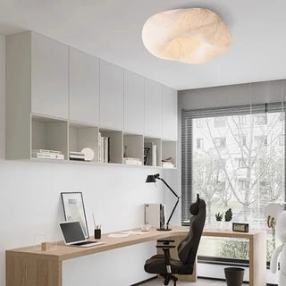 ANIA Contemporary Sculptural Cloud Ceiling Fixture – Cream Free-Form Light