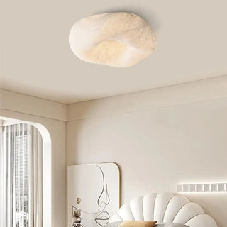 ANIA Organic Free-Form Cream Ceiling Light – Sculptural Contemporary Fixture