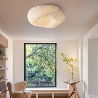 ANIA Cloud Cream Sculptural Ceiling Fixture – Organic Contemporary Light