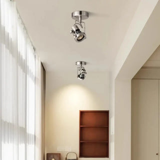 SPOTI Adjustable Brushed Metal Spotlight Ceiling Light – Hallway Designer Fixture