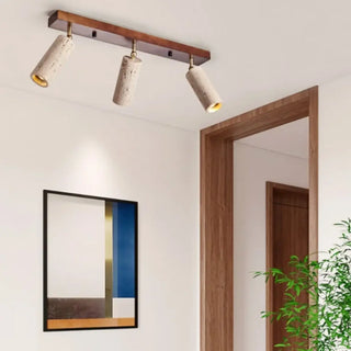 LINE Stone and Wood Scandinavian Spot Ceiling Light