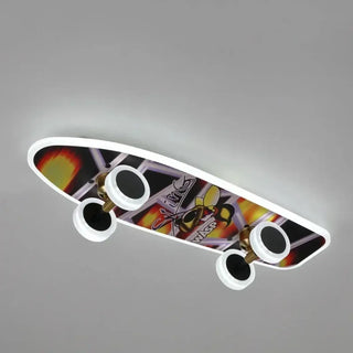 SKATER LED Skateboard Ceiling Light – Urban Cool Kids Room View