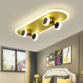 SKATER LED Skateboard Style Ceiling Light – Urban Youth Bedroom Fixture