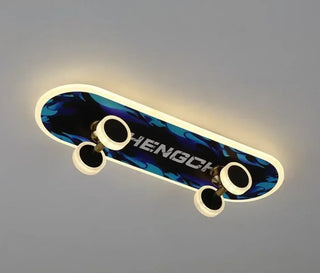 SKATER Urban Ceiling Light – Skateboard LED Overhead View