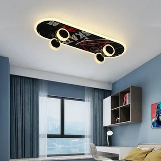 SKATER Youth Ceiling Light – LED Skateboard Style Close-Up
