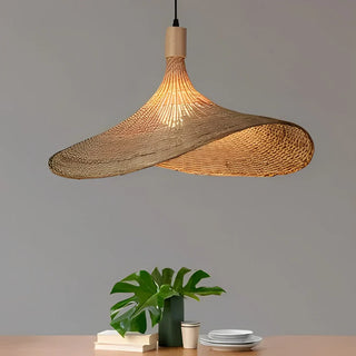 Bamboo Pendant Lamp – Bohemian Pendant Light for Interiors | Handwoven Natural Ceiling Light